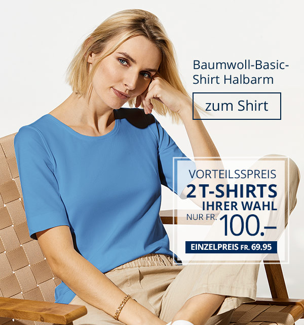 Baumwoll-Basic-Shirt
