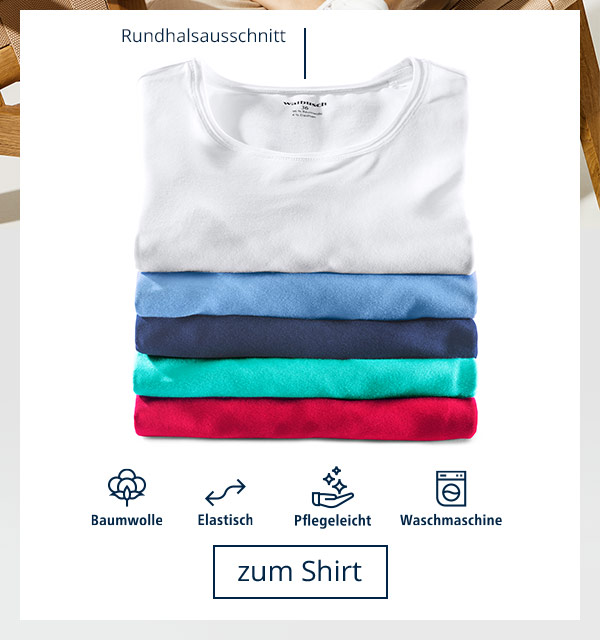 Baumwoll-Basic-Shirt Sach