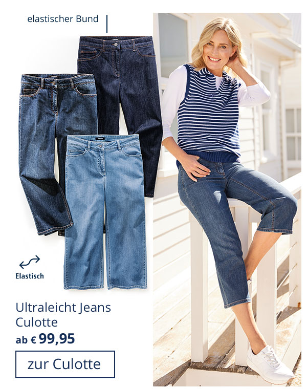 Ultraleicht Jeans Culotte 